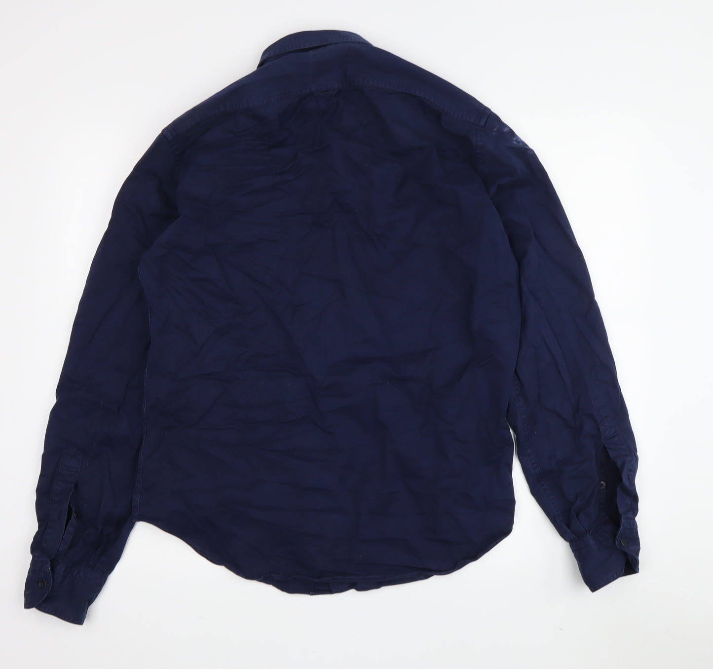 Camicissima Men's Blue Button-Up Shirt, Long Sleeve, Size 39