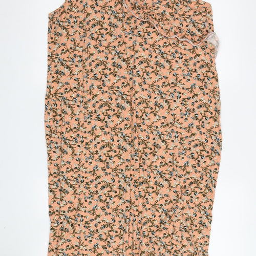 ASOS Women's Pink Floral Sleeveless Dress Size 20