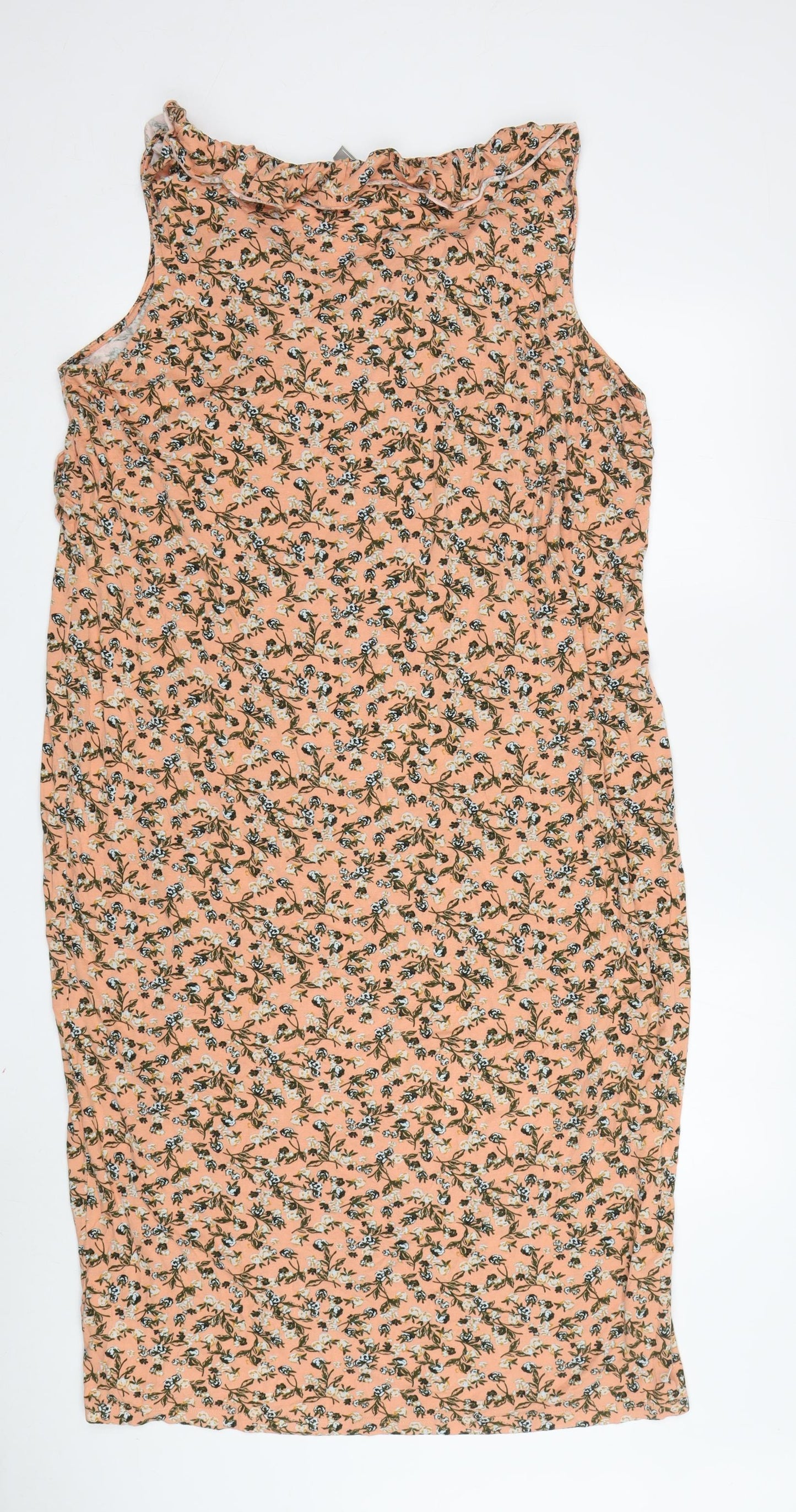 ASOS Women's Pink Floral Sleeveless Dress Size 20