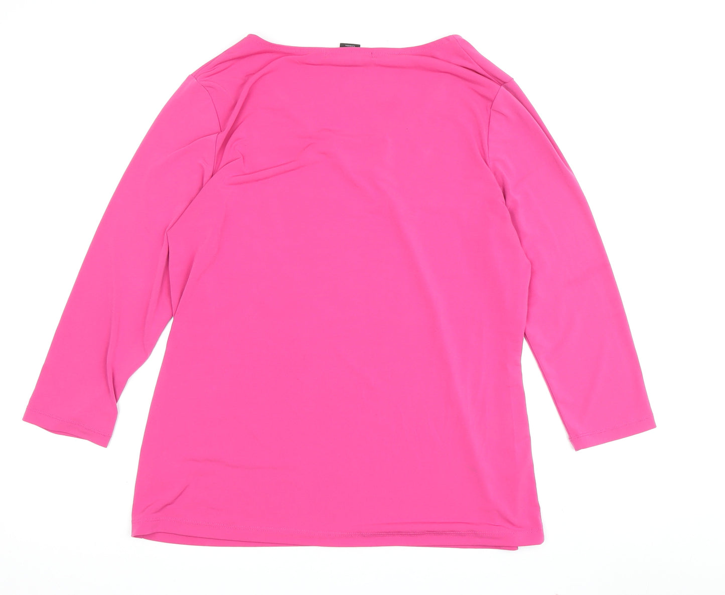 Tahari Women's Pink 3/4 Sleeve Top Size M
