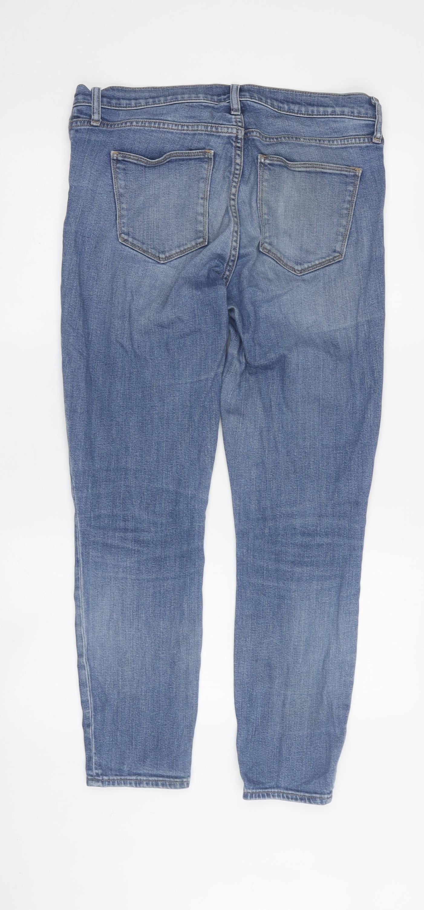 Gap Women's Blue Ankle Slim Jeans, Size 12, Stretch Denim