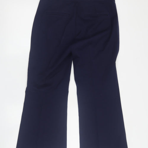 ASOS DESIGN Women's Black Flared Trousers Size 6