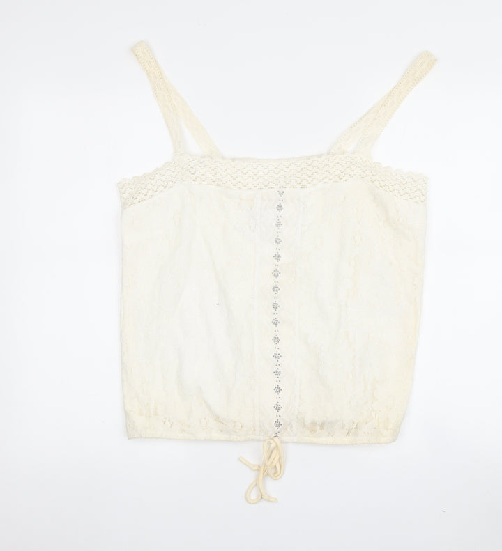 Falmer Heritage Ivory Camisole, Women's Size 18, Lace Accents