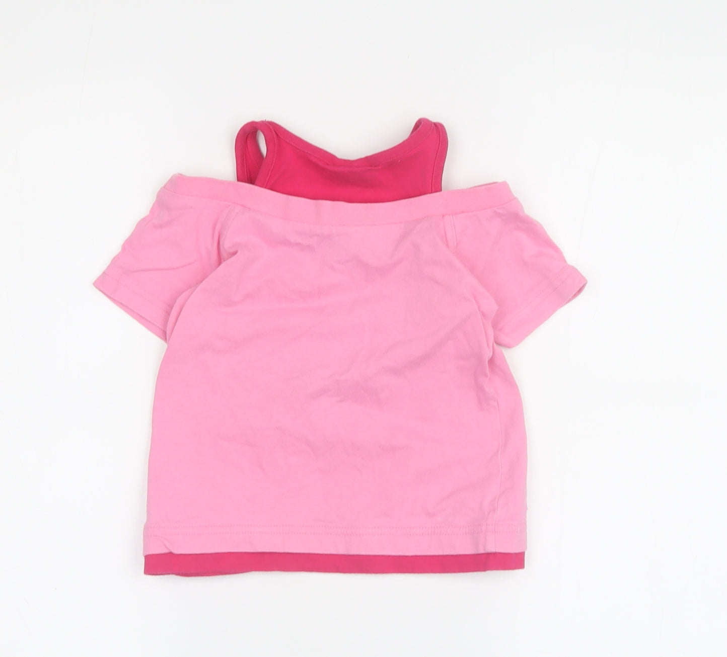 Mothercare Girls Pink Dora Explorer T-Shirt 3-4 Years Cotton Graphic