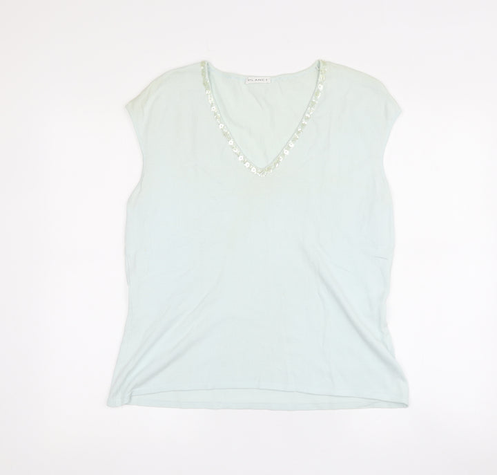 Planet Green Sequin V-Neck Sleeveless Top - Women's L