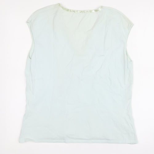 Planet Green Sequin V-Neck Sleeveless Top - Women's L