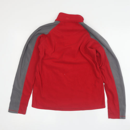 Mountain Warehouse Boys Red 1/2 Zip Fleece Sweatshirt 11-12 Yrs