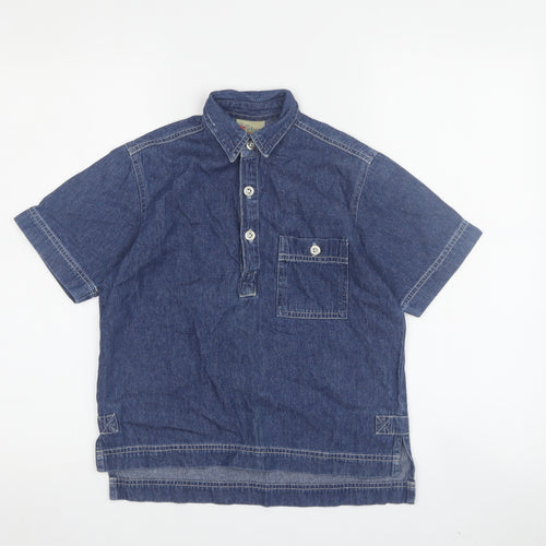 Adams Jeans Girls Blue Casual Shirt 7 Years - Denim Look