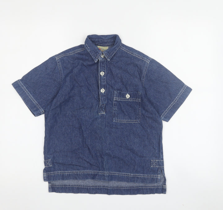 Adams Jeans Girls Blue Casual Shirt 7 Years - Denim Look