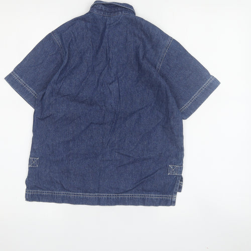 Adams Jeans Girls Blue Casual Shirt 7 Years - Denim Look