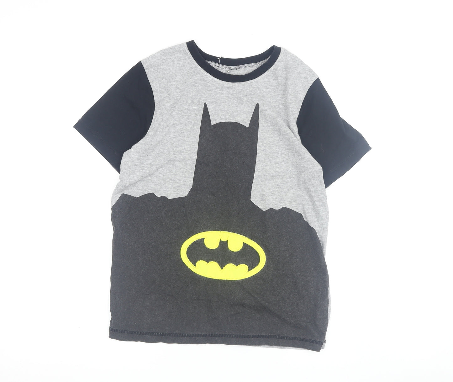 George Boys Batman Graphic T-Shirt Grey Black 11-12 Yrs