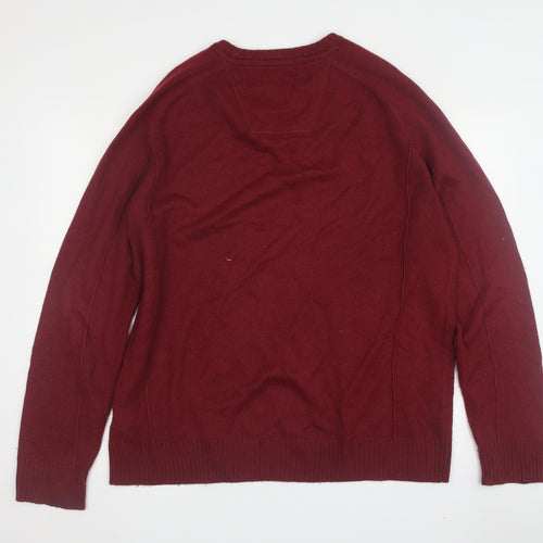 Rocha John Rocha Men's Red Pullover Jumper, Medium