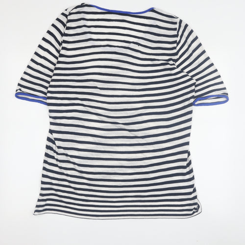 Jaeger Women's Multicoloured Striped T-Shirt XL