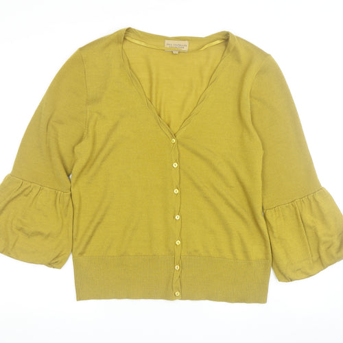 Paul Costelloe Women's Green 3/4 Sleeve Cardigan Size 4