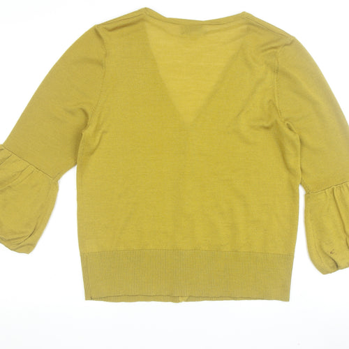 Paul Costelloe Women's Green 3/4 Sleeve Cardigan Size 4