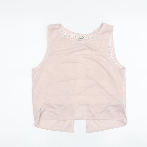 Puma Women's Pink Sleeveless Activewear Tank Size S