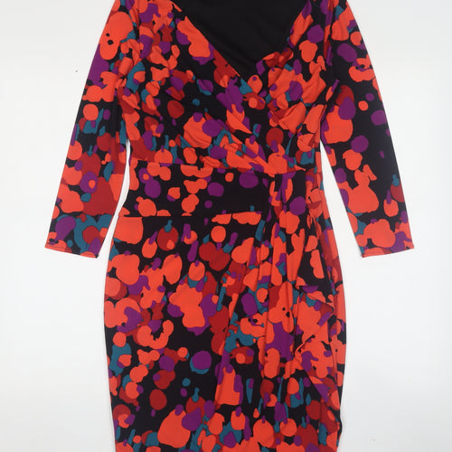 Coast Women’s Multicoloured Dress Size 8 V-Neck