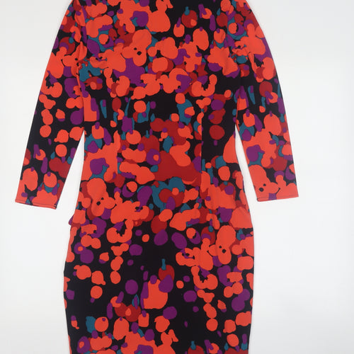 Coast Women’s Multicoloured Dress Size 8 V-Neck