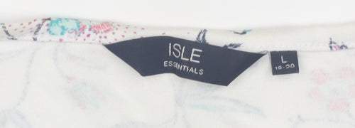 Isle Essentials Women's Floral T-Shirt L Multicoloured