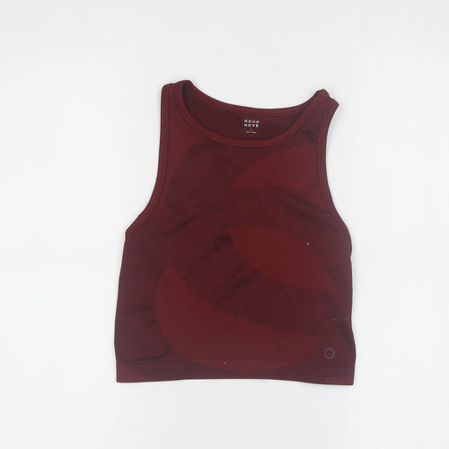 Marks and Spencer Girls Red Tank Top - Small, Sleeveless Activewear