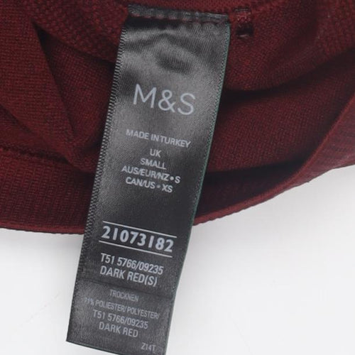 Marks and Spencer Girls Red Tank Top - Small, Sleeveless Activewear