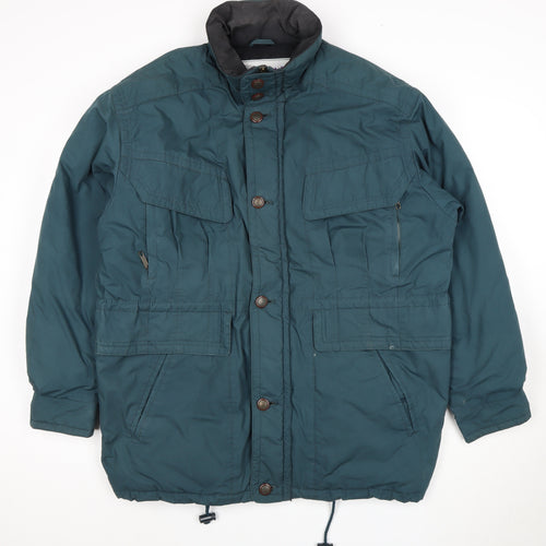 Down Green Unisex Parka Jacket M - Winter Insulated Casual
