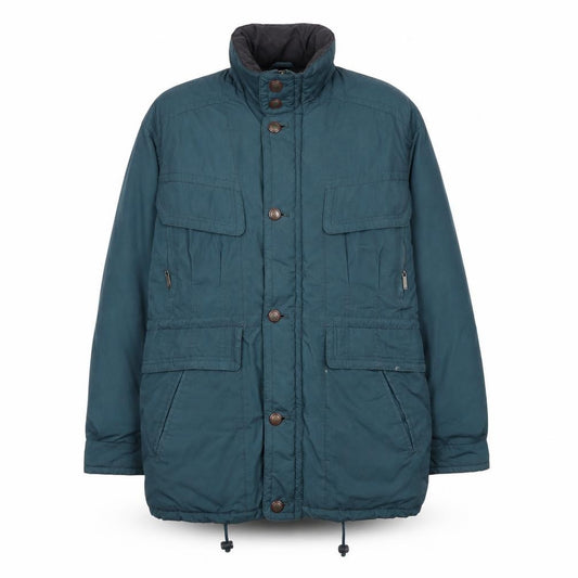 Front view of Down Green unisex parka jacket m - winter insulated casual