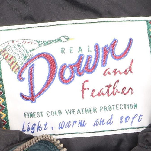 Down Green Unisex Parka Jacket M - Winter Insulated Casual