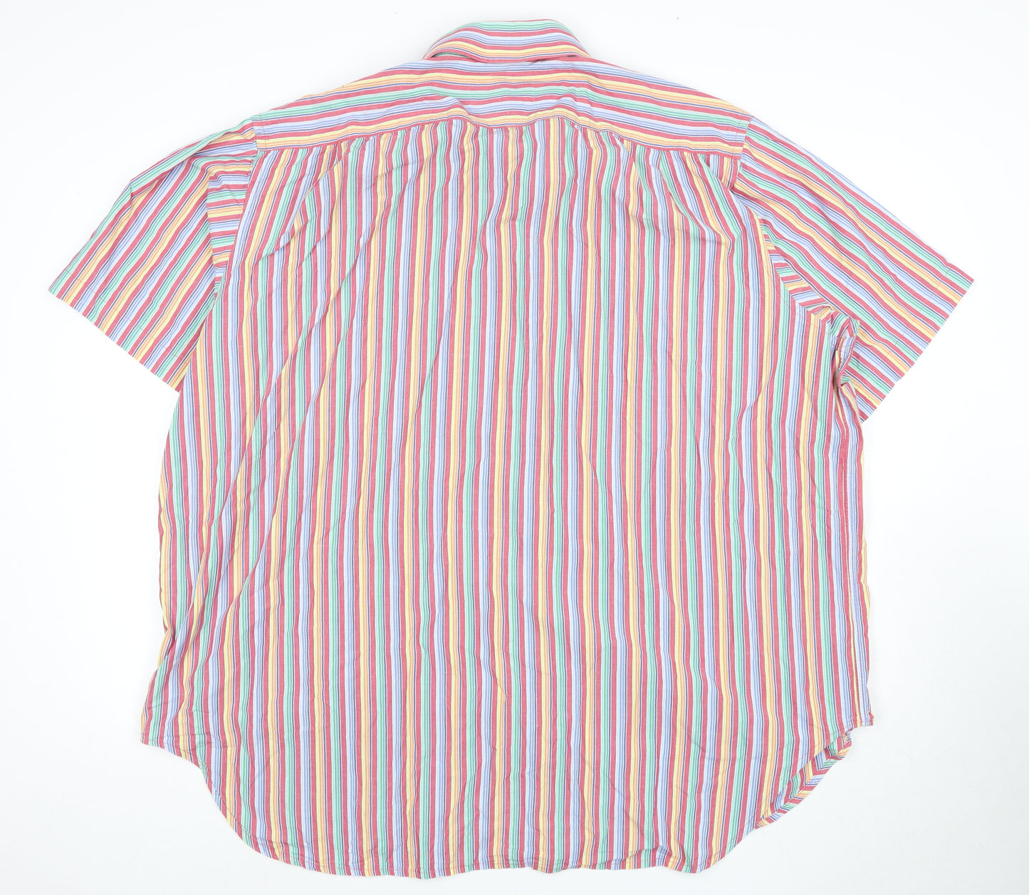 Peter Christian Men's Multicoloured 4XL Striped Shirt