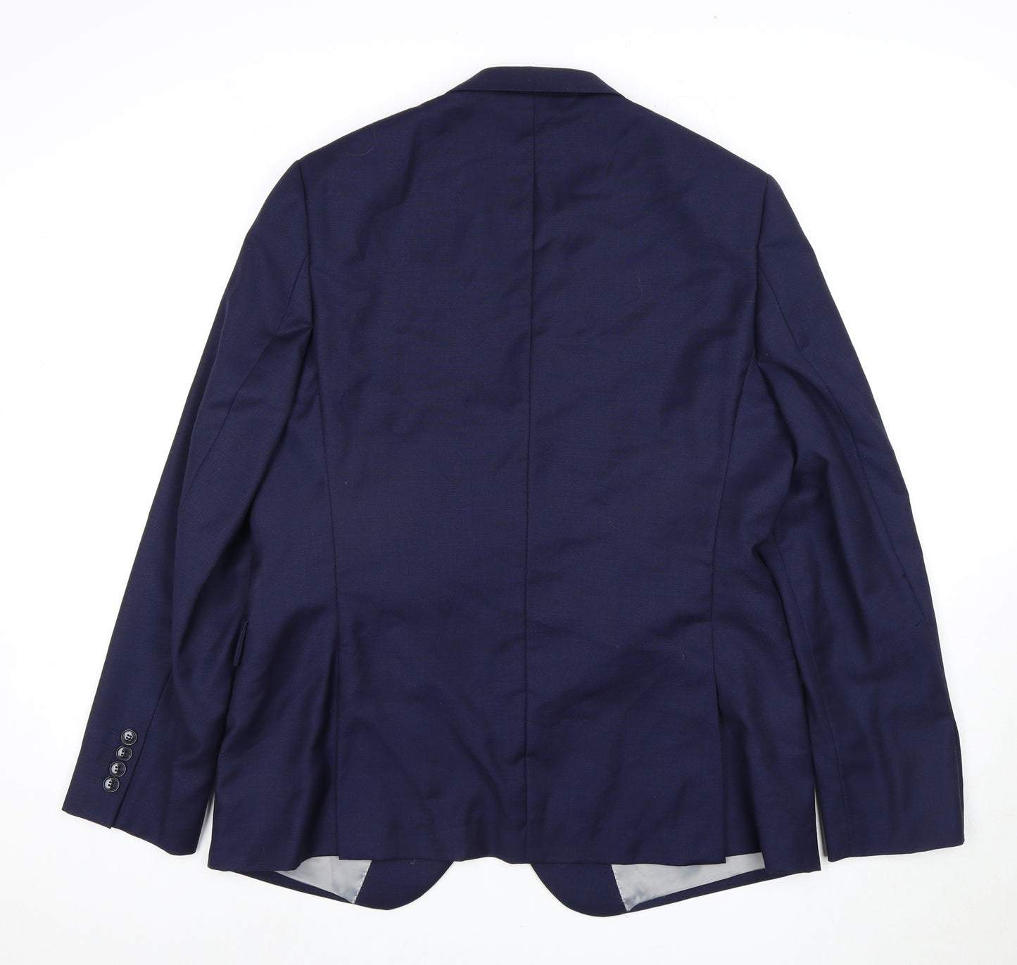 DKNY Men's Blue Suit Jacket 44 Chest Regular Fit
