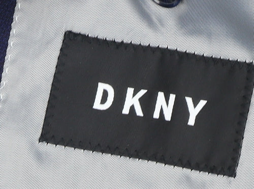 DKNY Men's Blue Suit Jacket 44 Chest Regular Fit