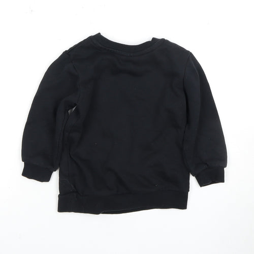 Disney Girls' Black Minnie Sequin Pullover Sweatshirt 2-3 Years