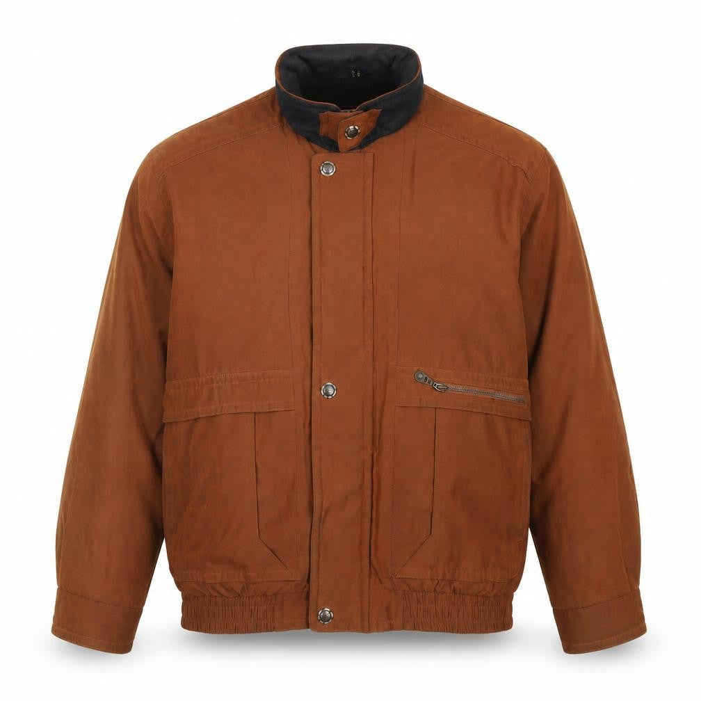 Front view of Micro Men’s Brown Casual Jacket, size 40
