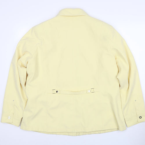 Klassik Women's Beige Studded Button Jacket Size 18