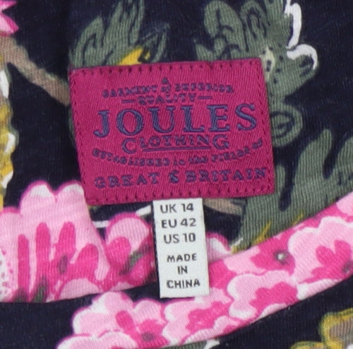 Joules Women's Multicoloured Floral T-Shirt Size 14