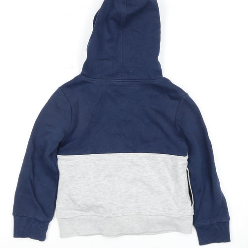 Under Armour Boys Blue Grey Pullover Hoodie 3-4 Years