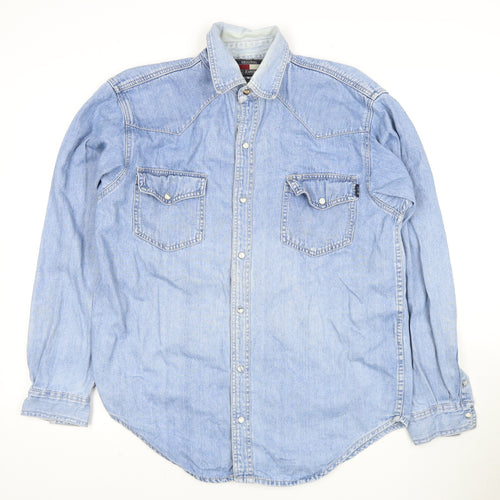 Original B-52 Jeanswear Men's Blue Denim Shirt Size S