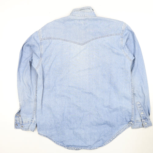 Original B-52 Jeanswear Men's Blue Denim Shirt Size S
