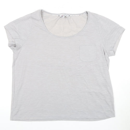 Crew Clothing Co. Women's Grey T-Shirt Size 16