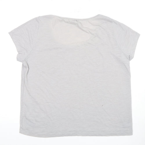Crew Clothing Co. Women's Grey T-Shirt Size 16