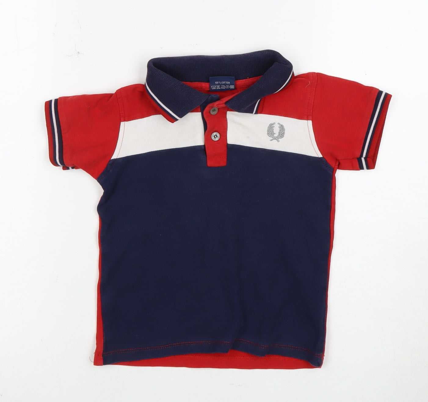 Fred Perry Boys Red Polo Shirt Size 104cm
