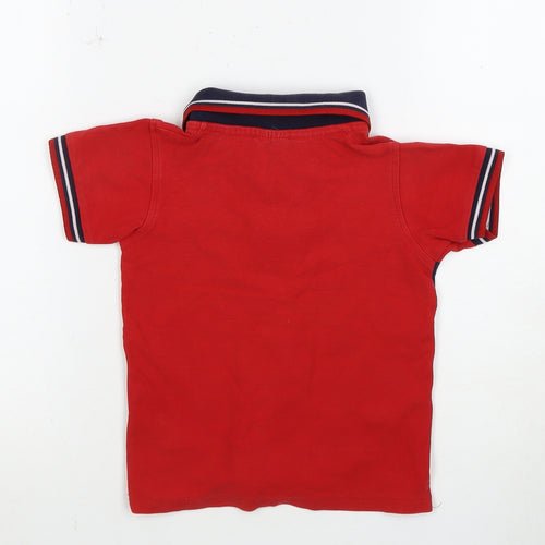 Fred Perry Boys Red Polo Shirt Size 104cm