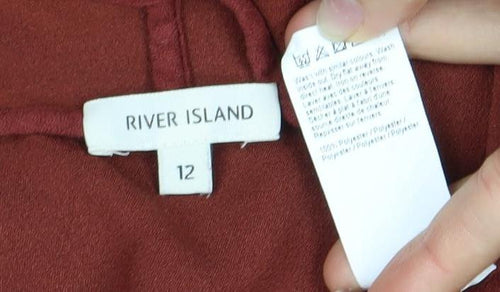 River Island Women’s Red Kimono Short Sleeve Top