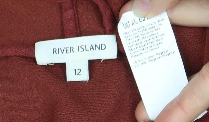 River Island Women’s Red Kimono Short Sleeve Top