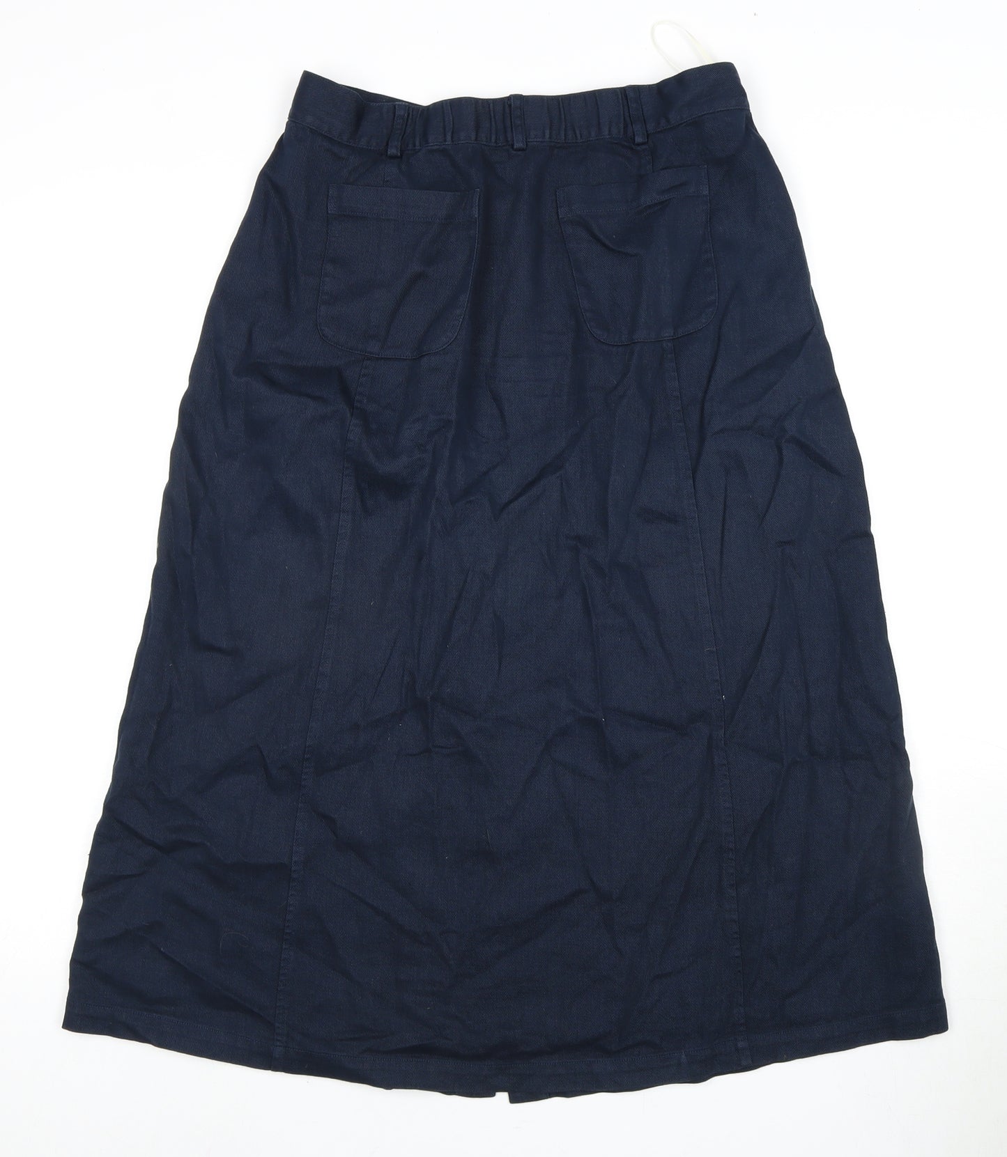 Seasalt Cornwall Women's Blue Cotton Linen Casual Skirt