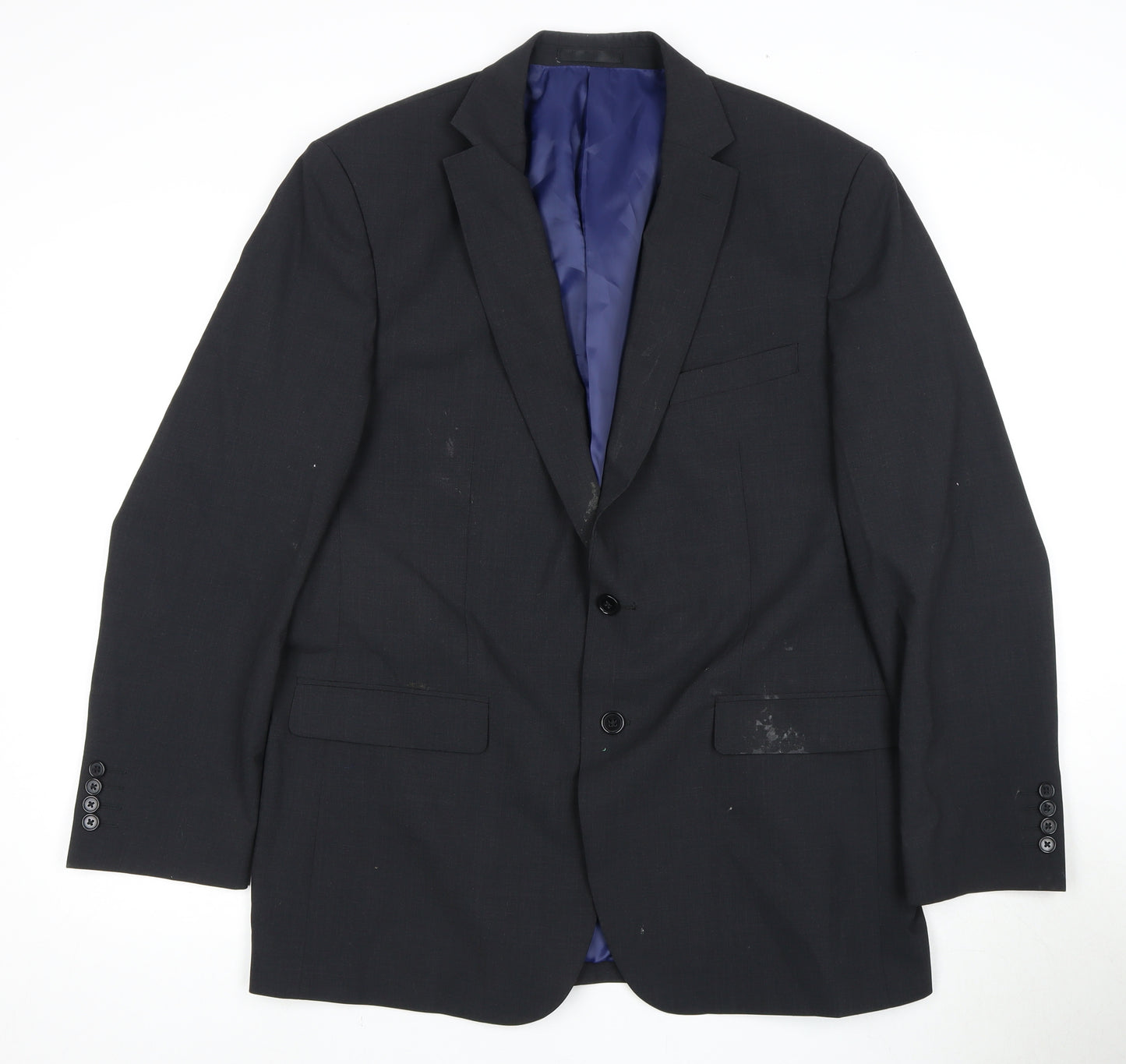 Greenwoods Men Black Blazer Regular Fit 44