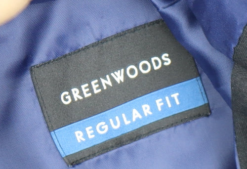 Greenwoods Men Black Blazer Regular Fit 44