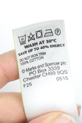 Marks and Spencer Men's Grey Check Shirt Large