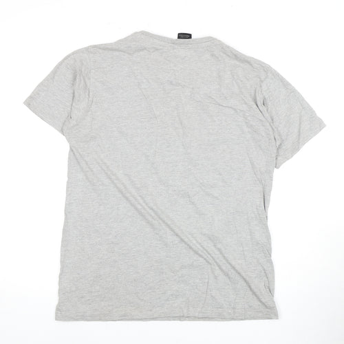 Nike Men's Grey Logo T-Shirt, Short Sleeve, Crew Neck