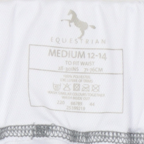Equestrian Women's White Stirrup Riding Trousers - M
